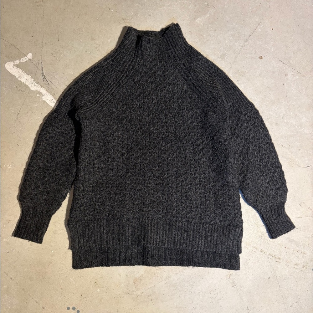Anthropology Cozy Black Knit Sweater